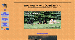 Desktop Screenshot of hovawarte-domaeneland.de